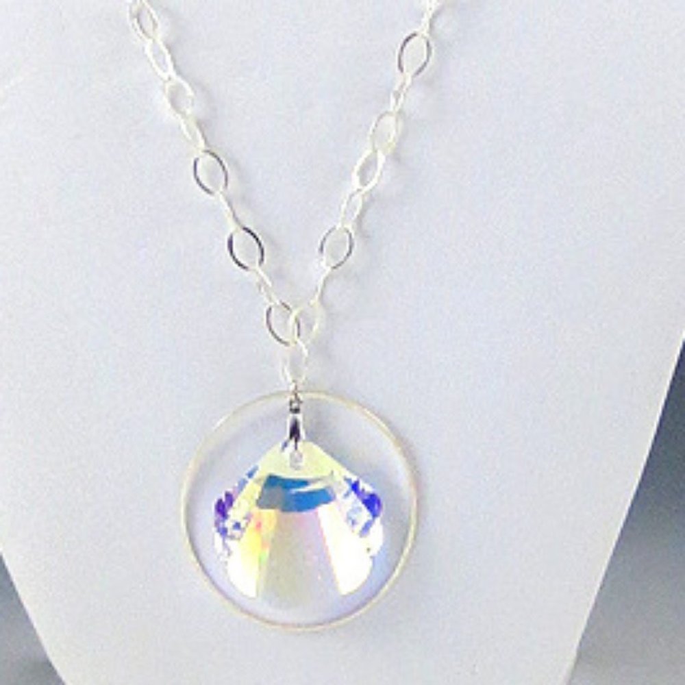 Crystal and Sterling Silver Necklace
